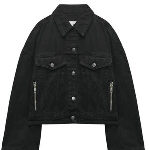 Zara Black Denim Jacket